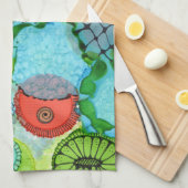 Tangerine Kitchen Towel Theedoek (Quarter Fold)