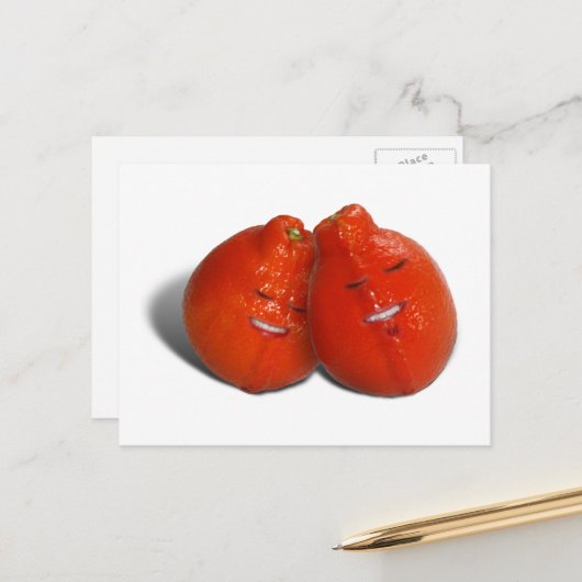 Tangerine Koppel Briefkaart (Voorkant / Achterkant in situ)