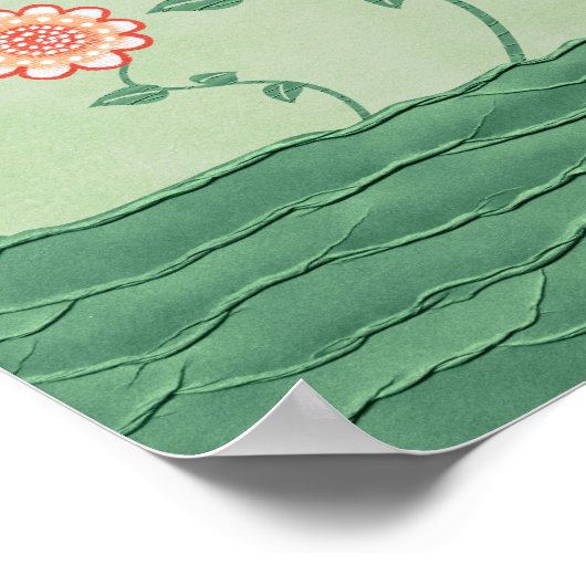 Tangerine-landschapsvermengde Media Poster Afdrukk (Hoek)