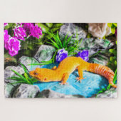 Tangerine Leopard Gecko Puzzle Legpuzzel (Horizontaal)