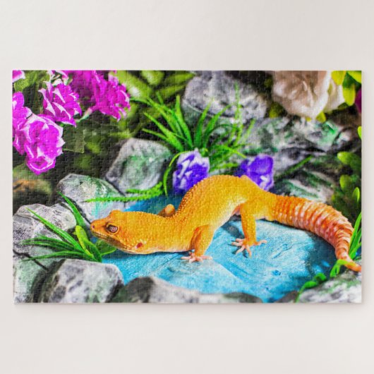 Tangerine Leopard Gecko Puzzle Legpuzzel (Horizontaal)