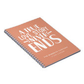 Tangerine liefdesverhaal eindigt nooit keepsake No Notitieboek (Rechterzijde)