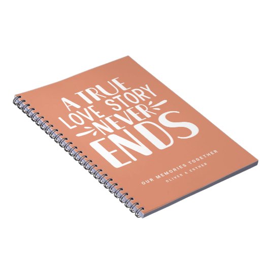 Tangerine liefdesverhaal eindigt nooit keepsake No Notitieboek (Rechterzijde)