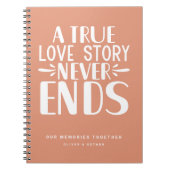 Tangerine liefdesverhaal eindigt nooit keepsake No Notitieboek (Voorkant)