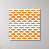 Tangerine Modern Oval in Emporiomoffa Canvas Afdruk (Voorkant)