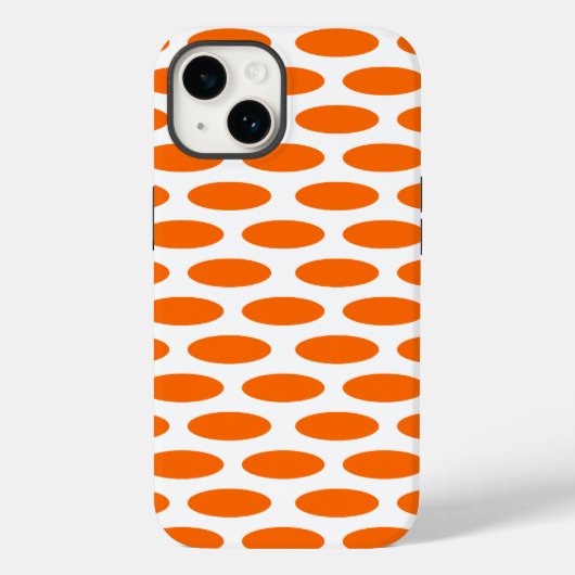 Tangerine Modern Oval in Emporiomoffa Case-Mate iPhone Case (Achterkant)