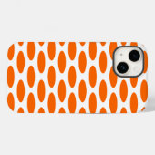 Tangerine Modern Oval in Emporiomoffa Case-Mate iPhone Case (Achterkant (horizontaal))