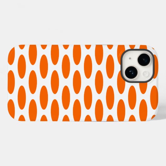Tangerine Modern Oval in Emporiomoffa Case-Mate iPhone Case (Achterkant (horizontaal))