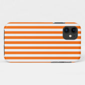 Tangerine Moderne Stripes Case-Mate iPhone Case (Achterkant (horizontaal))