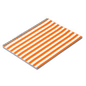 Tangerine Moderne Stripes Notitieboek (Linkerzijde)