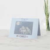 Tangerine Moon wenskaart Kaart (Achterkant)