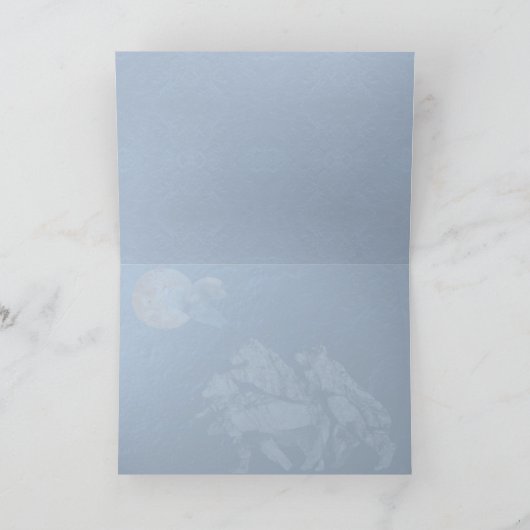 Tangerine Moon wenskaart Kaart (Binnen)