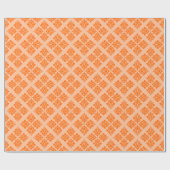 Tangerine Moroccan Damask Cadeaupapier (Vlak)
