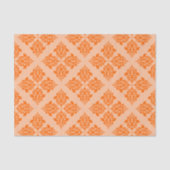 Tangerine Moroccan Damask Tissuepapier (Voorkant)
