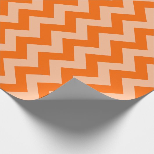 Tangerine Moroccan Moods Chevrons Cadeaupapier (Hoek)