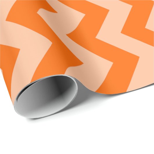 Tangerine Moroccan Moods Chevrons Cadeaupapier (Rol Hoek)