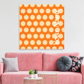 Tangerine Moroccan Moods Stippen Canvas Afdruk (Insitu (Woonkamer))