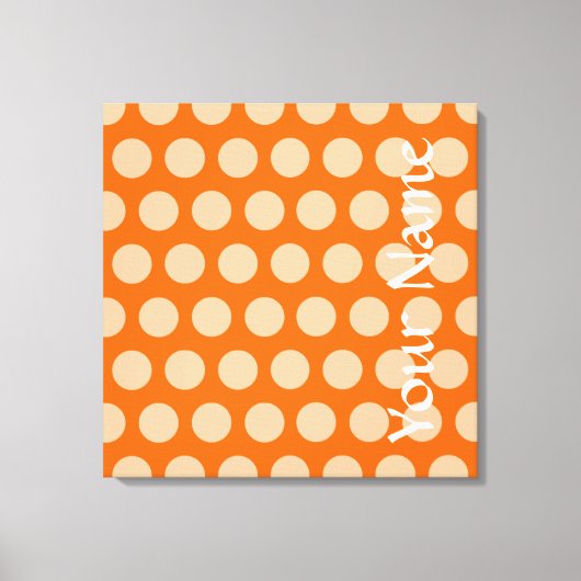 Tangerine Moroccan Moods Stippen Canvas Afdruk (Voorkant)