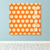 Tangerine Moroccan Moods Stippen Canvas Afdruk (Insitu (Houten vloer))