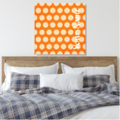 Tangerine Moroccan Moods Stippen Canvas Afdruk (Insitu (Slaapkamer))