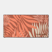 Tangerine Oranje bladeren Bureaumat (Voorkant)
