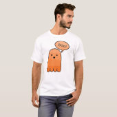 Tangerine Oranje Boo Ghost Halloween T-shirt (Voorkant volledig)