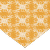 Tangerine Oranje en White Floral Damask Tafelkleed (Gekanteld)