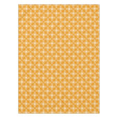 Tangerine Oranje en White Floral Damask Tafelkleed (Voorkant)