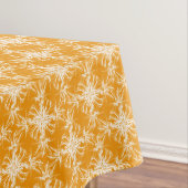Tangerine Oranje en White Floral Damask Tafelkleed (Voorbeeld)