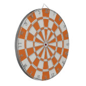 Tangerine Oranje en wit Dartbord (Voorkant Links)