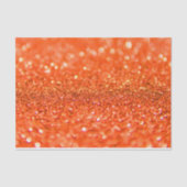 Tangerine Oranje Glitter Design Tissuepapier (Voorkant)