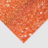 Tangerine Oranje Glitter Design Tissuepapier (Detail)
