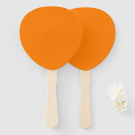 Tangerine Oranje Paddle Ventilator voor Elegante G Handwaaier