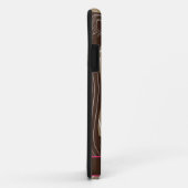 Tangerine Owl Wood Graan Zig Zag Kies Kleur Case-Mate iPhone Case (Achterkant/rechts)