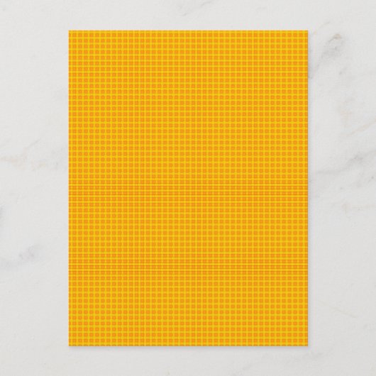 Tangerine Plaid Patroon Briefkaart (Voorkant)