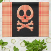 Tangerine Pset Skull Theedoek (Gevouwen)