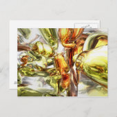 Tangerine Raptuur Abstract Briefkaart (Voorkant / Achterkant)