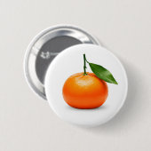 Tangerine Ronde Button 5,7 Cm (Voorkant /achterkant)