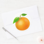 Tangerine Ronde Sticker (Envelop)