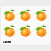 Tangerine Ronde Sticker (Vel)