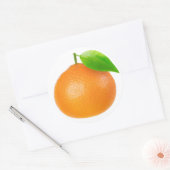 Tangerine Ronde Sticker (Envelop)
