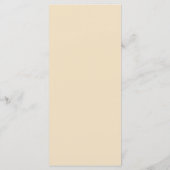 Tangerine Rozen gepersonaliseerd huwelijksprogramm Programmakaart (Achterkant)