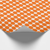 Tangerine Safari Dot Cadeaupapier (Hoek)