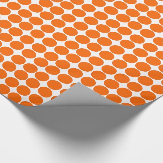Tangerine Safari Dot Cadeaupapier (Hoek)