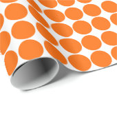 Tangerine Safari Dot Cadeaupapier (Rol Hoek)