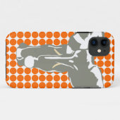 Tangerine Safari Dot Case-Mate iPhone Case (Achterkant (horizontaal))