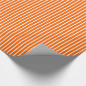 Tangerine Safari Stripe Cadeaupapier (Hoek)