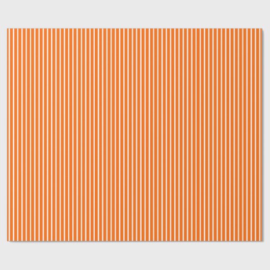 Tangerine Safari Stripe Cadeaupapier (Vlak)