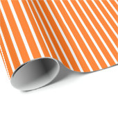 Tangerine Safari Stripe Cadeaupapier (Rol Hoek)