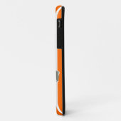 Tangerine Safari Stripe met luipaard Case-Mate iPhone Case (Achterkant/links)